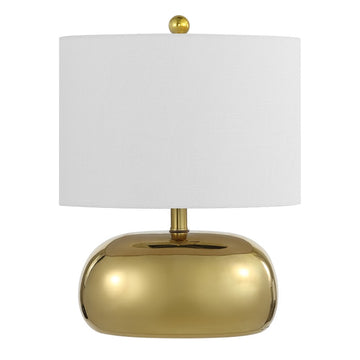 Calix 20" Mid-Century Glam Ceramic/Iron LED Table Lamp - JONATHAN Y